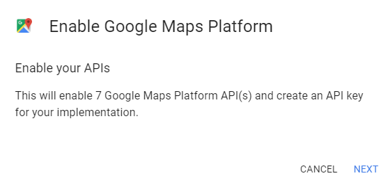 Google Maps Cloud Platform Enable API Key