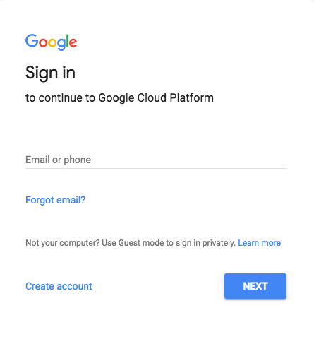 Google Maps Cloud Platform Login